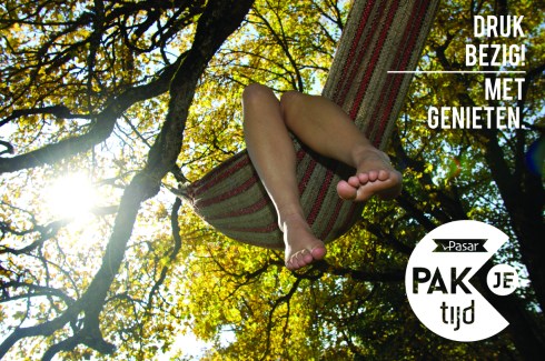 Feet dangling from hammock